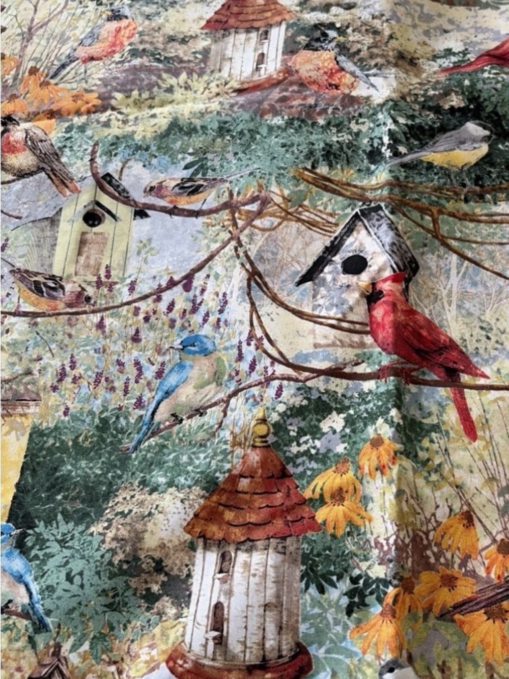 Modest Dwellings Print Decorative Fabric Panel - 3.75 yards Multicolor44”W